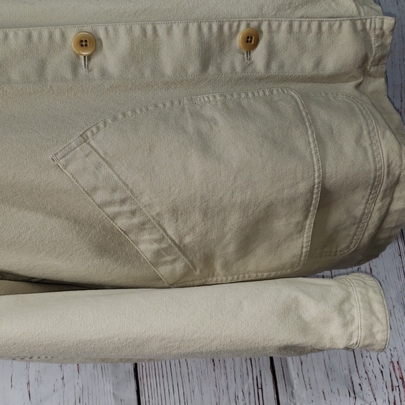 L.L.Bean barn coat cream lined sz medium petite 2 pc - Picture 4 of 16